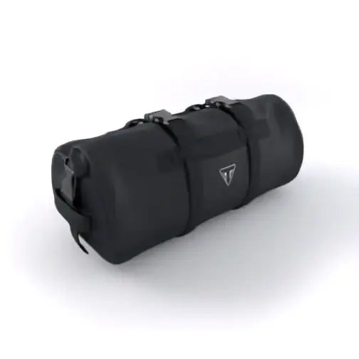 Black triumph roll bag 30 liter med svarte styrkede stropper og varmeforseglede sømmer tiger sport logo