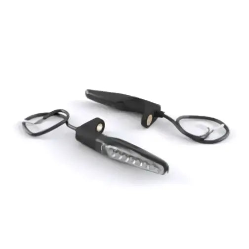 Triumph sekvensielle led-blinklys par i svart med metalliske detaljer for motorsykler til atv-er og utv-er og tilhengere