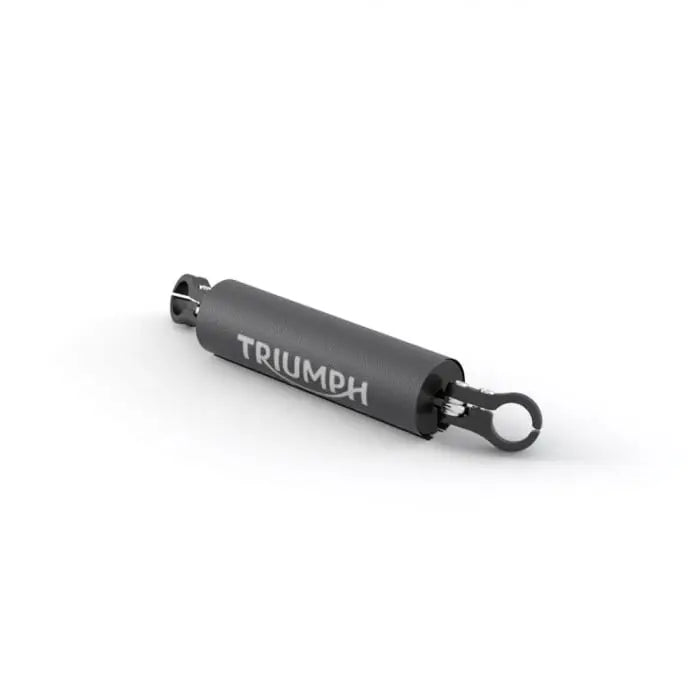 Sort triumph styrebrace med pute og metallic ender i sleek design for scrambler 900 atv-er og utv-er