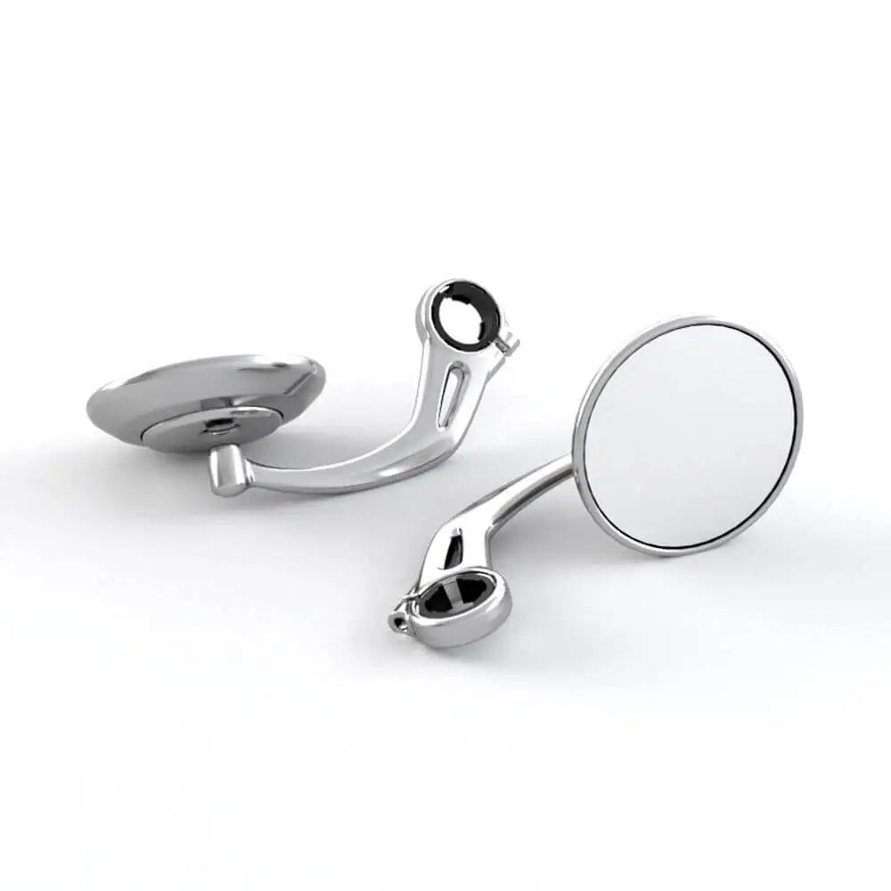 Triumph styreendespeil klar anodisert – par - Leks Motor as