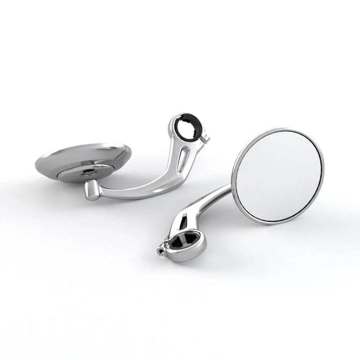 Triumph styreendespeil klar anodisert – par - Leks Motor as