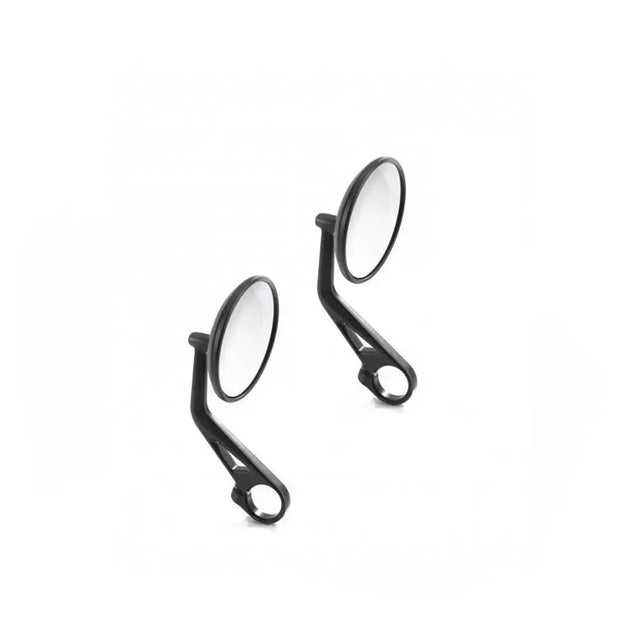 Black oval-shaped triumph styreendespeil with klar anodisert finish and sleek arms for atv-er og utv-er