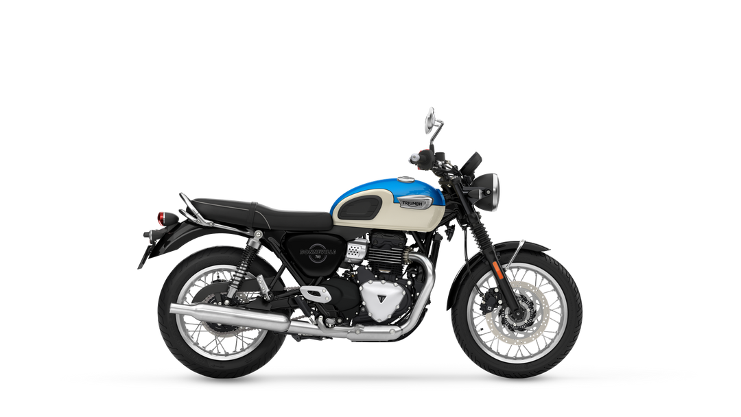 Bonneville T40 2027 Aegean Blue RHS