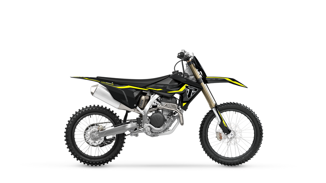 Triumph TF 250-X 2027 – Jet Black, høyre side