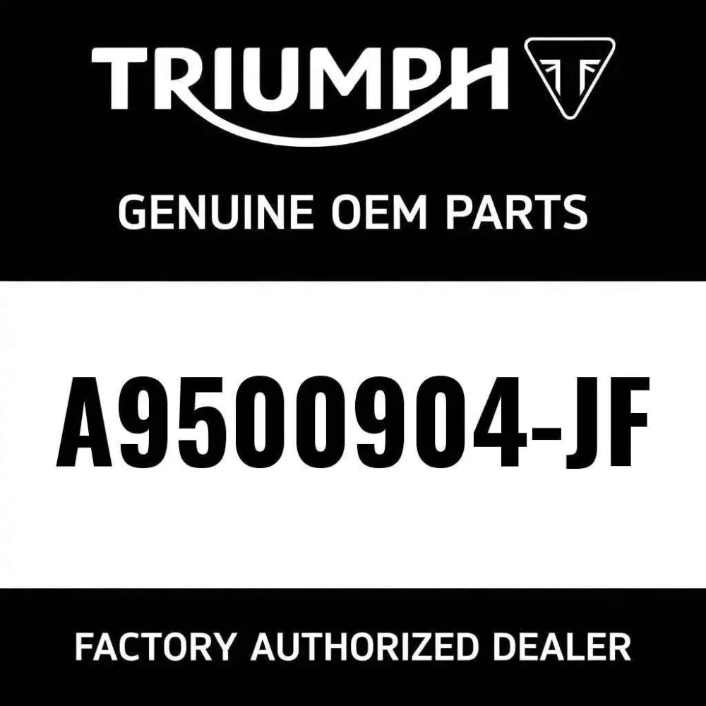 Genuine oem parts label on the back of the triumph top box infill kit in lucerne blue for tiger sport 660