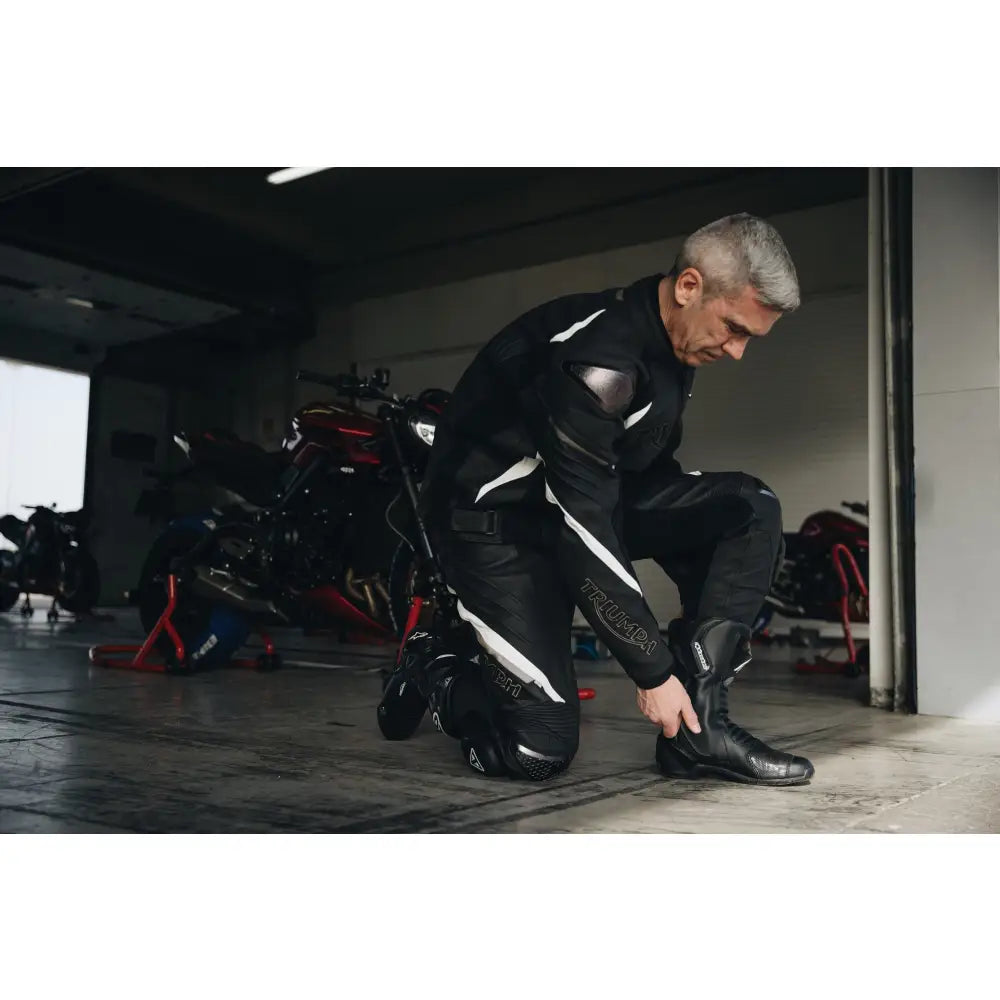 Triumph Triple Leather, skinnbukse - Leks Motor as