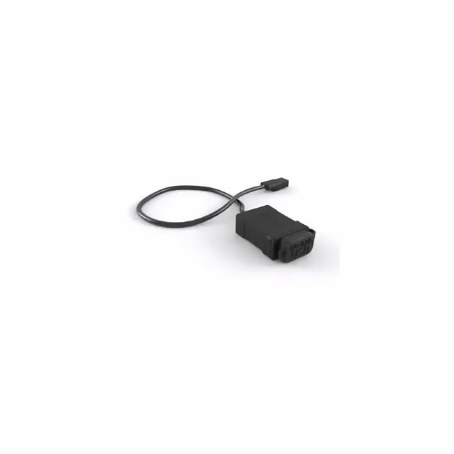Black rectangular obd2 diagnostic scanner with coiled cable for original triumph usb charger kit 5v tiger sport