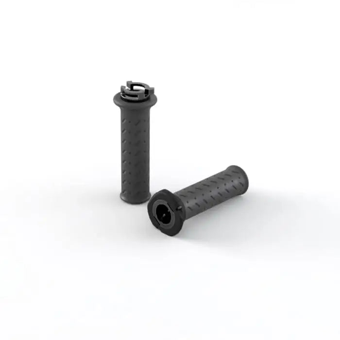 Black rubber triumph varmeholker a9630900 with textured diamond pattern and metallic clamp for scrambler 900 handlebars