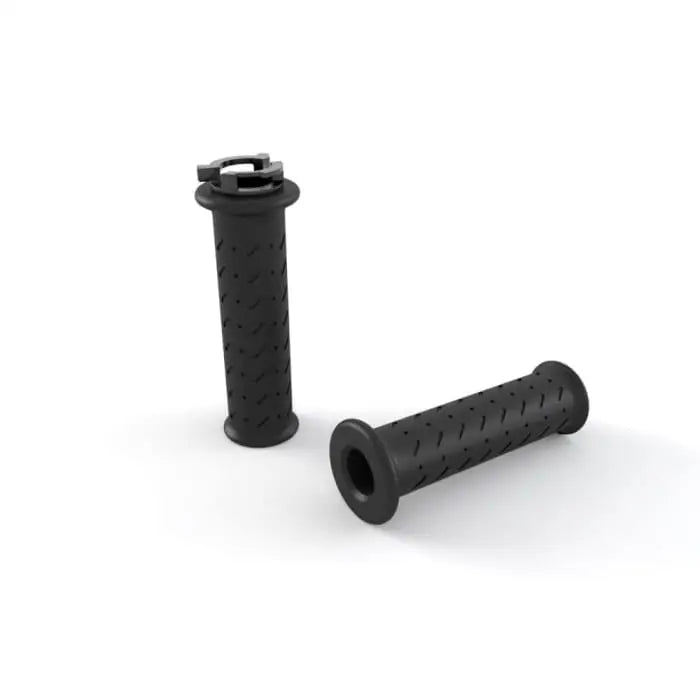 Black rubber triumph varmeholker a9630822 with textured diamond pattern and perforations for speed twin 900 grip