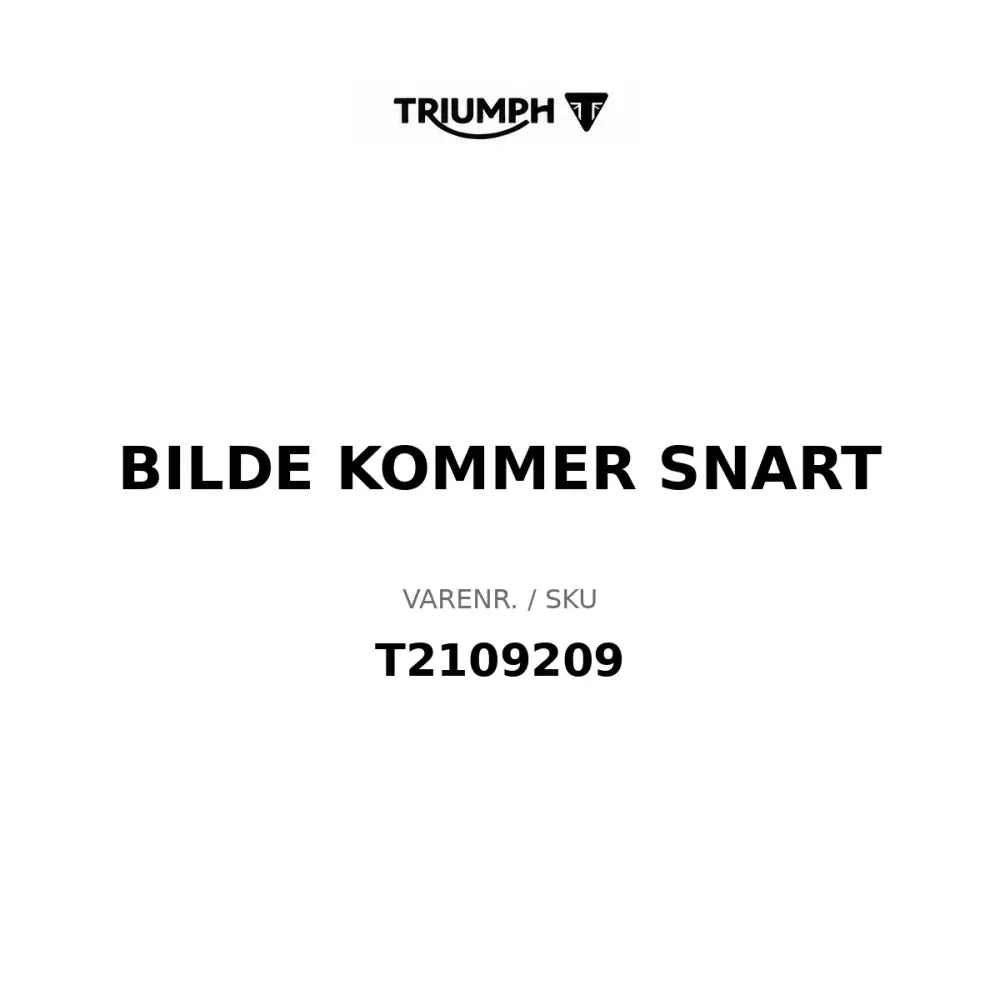 Triumph logo med svart tekst og stilisert t emblem for venstre kjølevifte fan assy til tiger 1200 rally explorer atv-er og utv-er