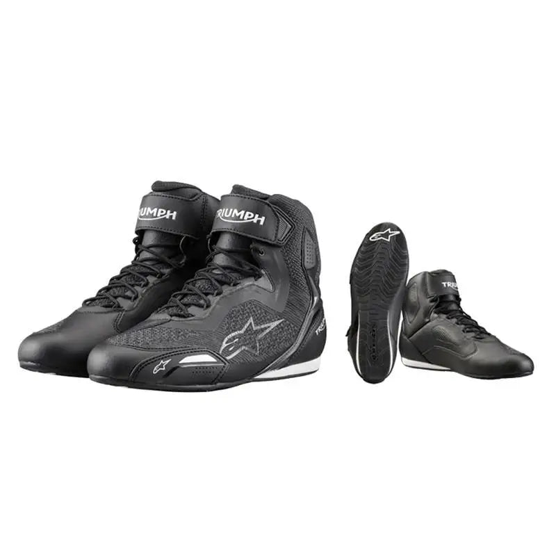 TRIUMPH X ALPINESTARS FASTER-3 RIDEKNIT RIDING SHOE - Leks Motor as