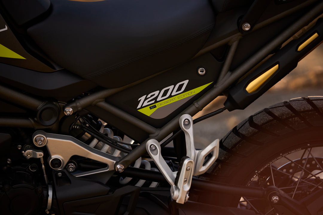 Triumph Tiger 1200 Desert Edition – bilde til Gruskurs 2027