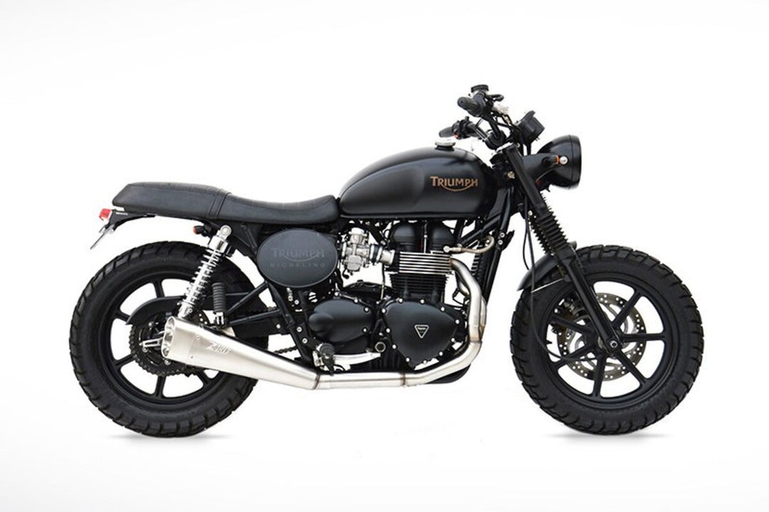 Zard SHORT komplett eksosanlegg – Triumph T100 / Thruxton